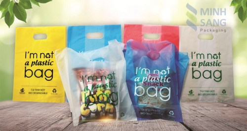 Biodegradable bags made from starch