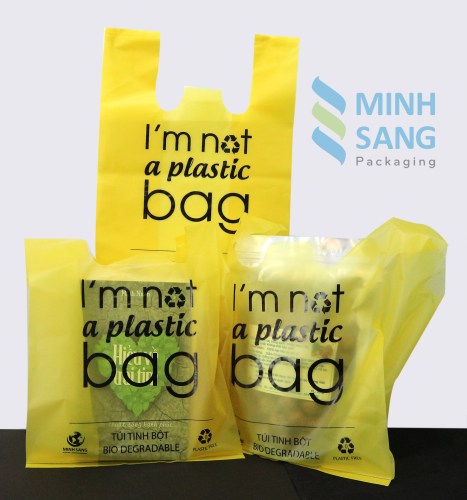 Biodegradable bags made from starch
