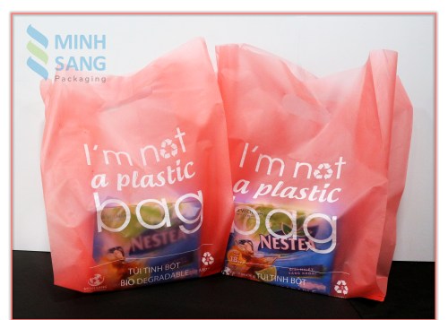 Biodegradable bags made from starch