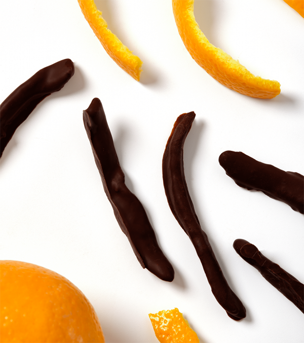 Orange peel chocolate