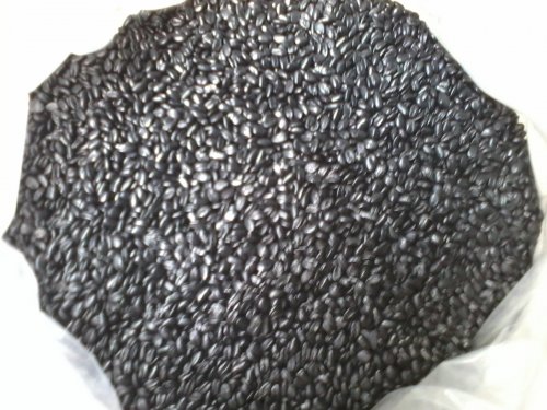 Black plastic pellets