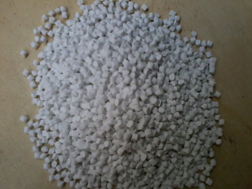 White plastic pellets
