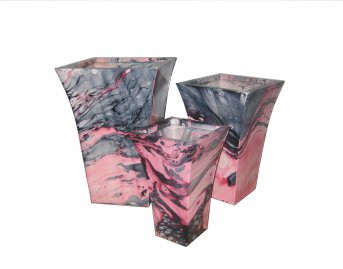 Zinc flower vase