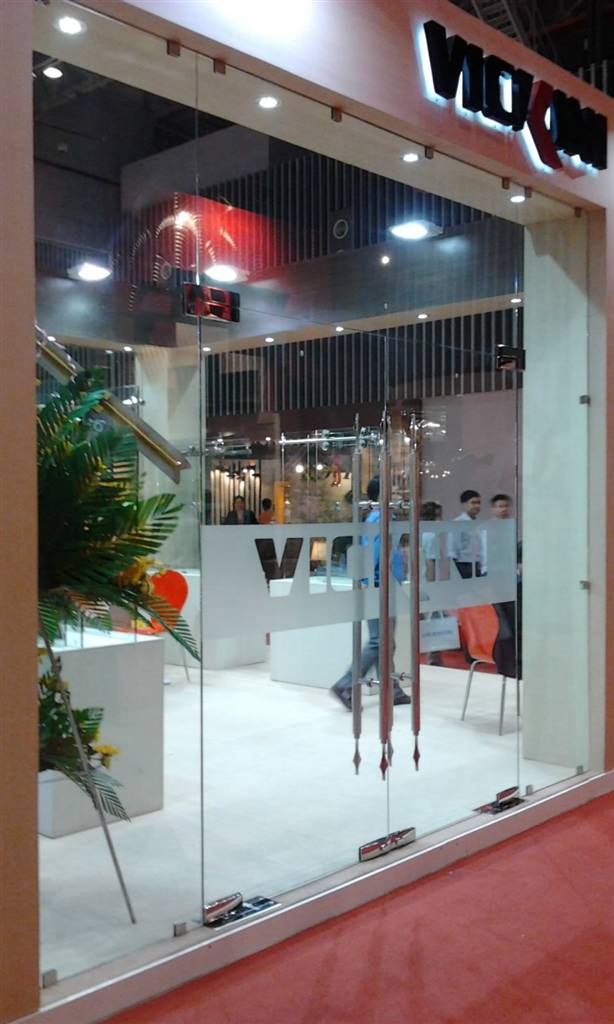 Tempered glass door