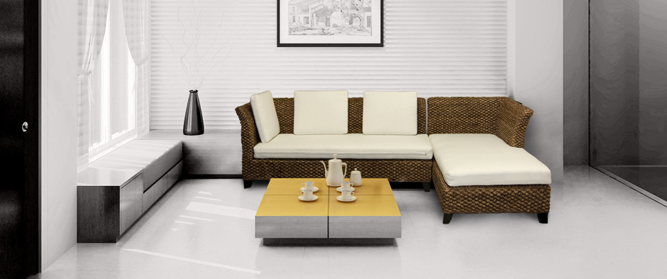 Handcrafted sofa set