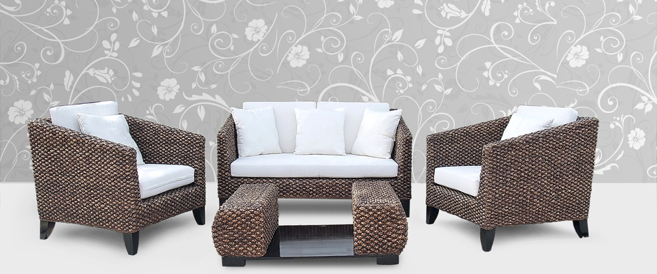 Handcrafted sofa set