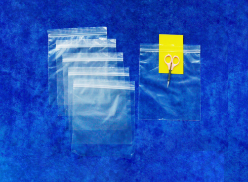 Zipper bag with double zipper