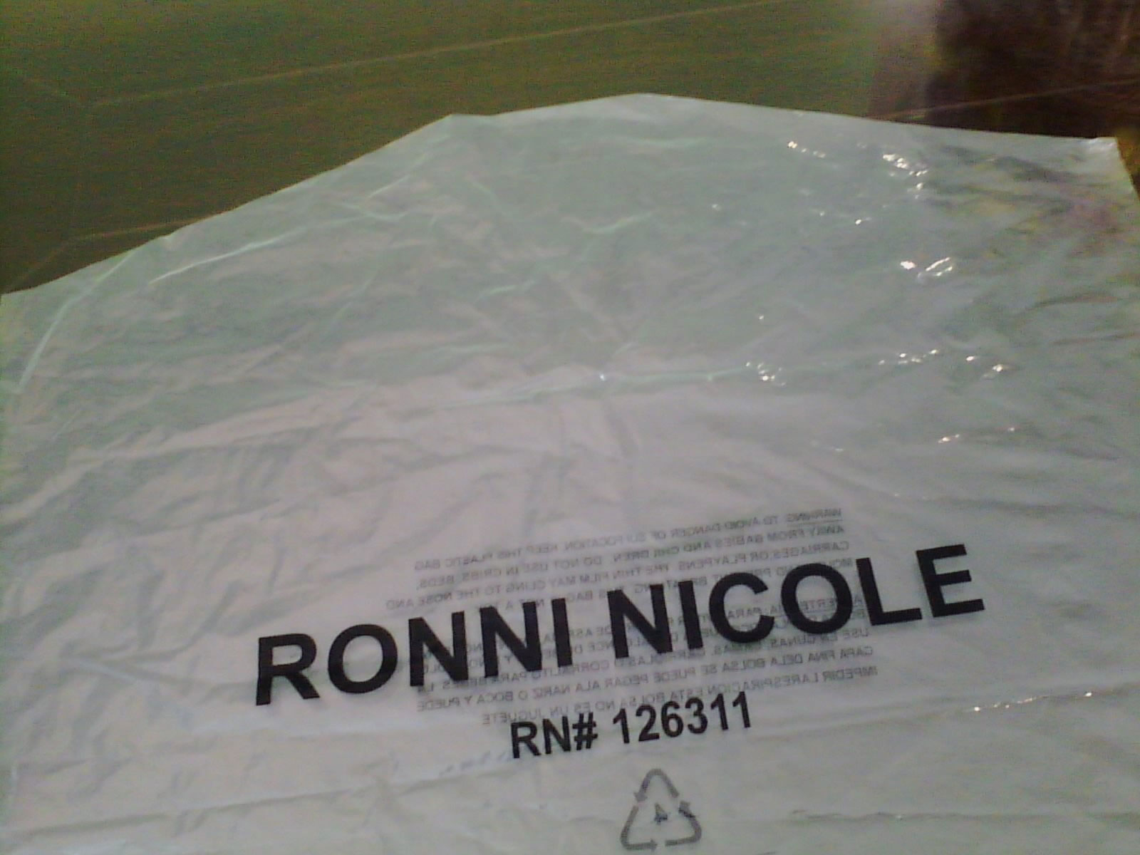 Garment packaging printing