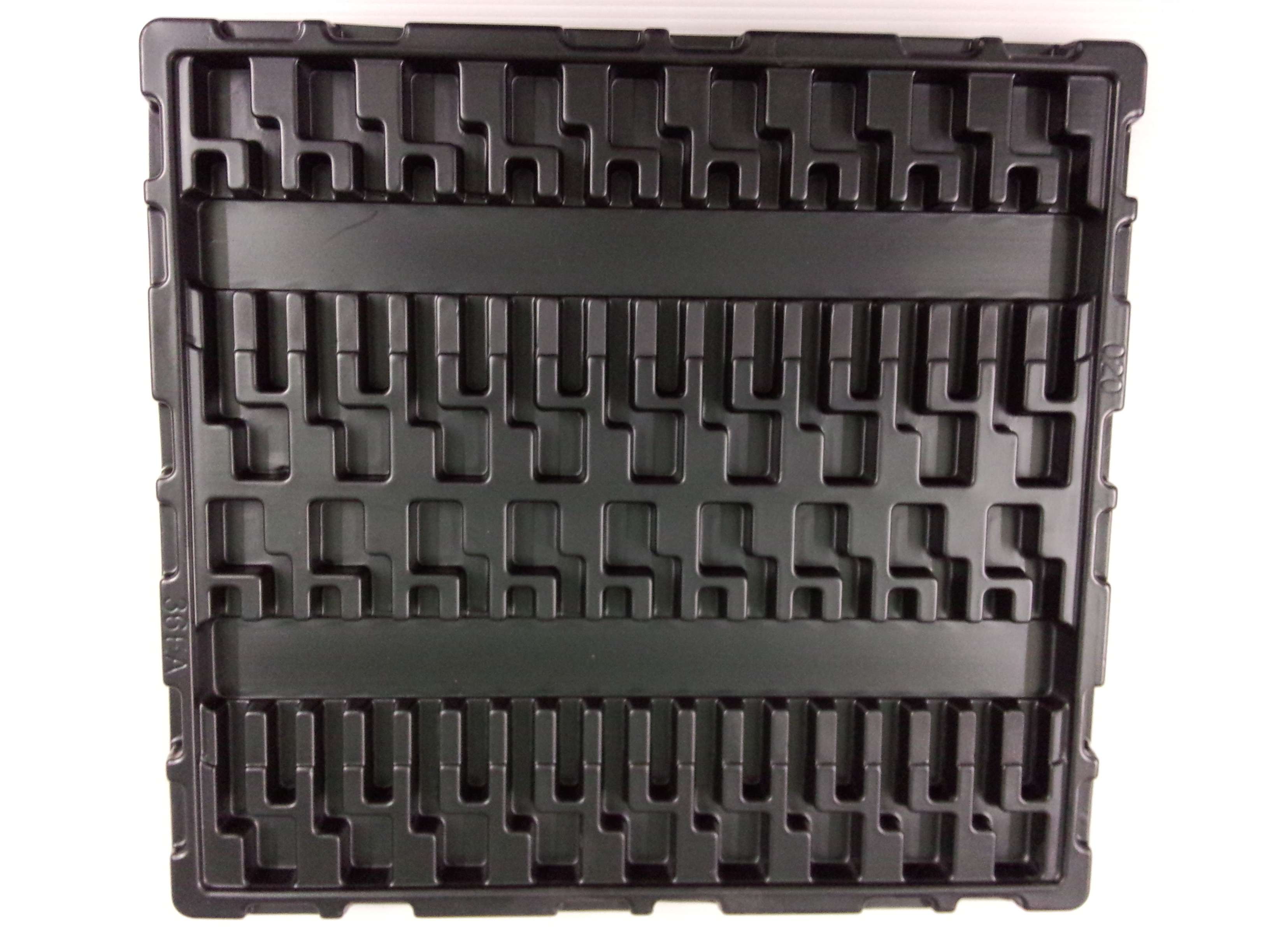 Antistatic plastic tray