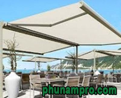 A-frame awnings with wheels
