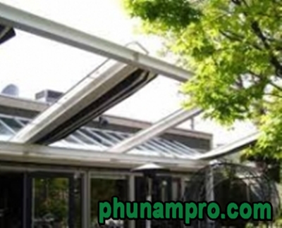 Mobile sliding awnings