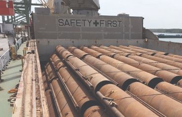 Shipping steel pipe stool to Bangladesh