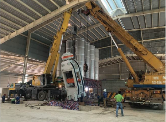 Hydraulic presses transportation and installation