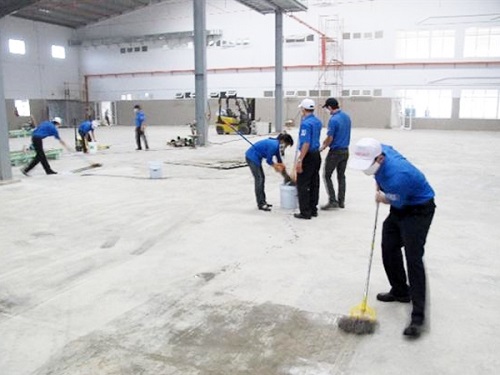 Workshop cleaning