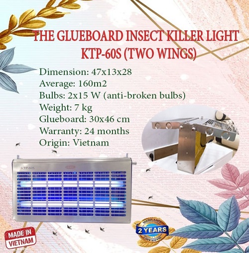 The glueboard insect killer light