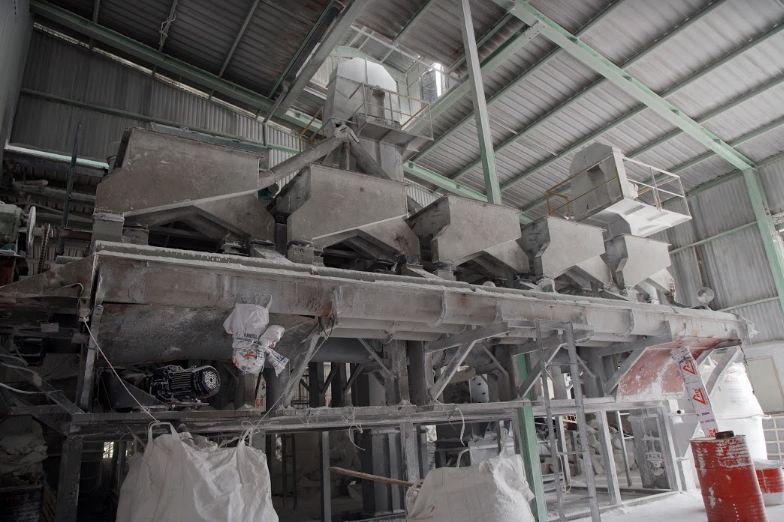 Sand grinding line