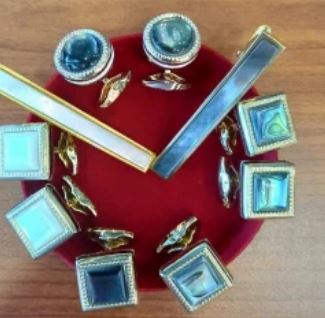 Tiepin and cufflinks