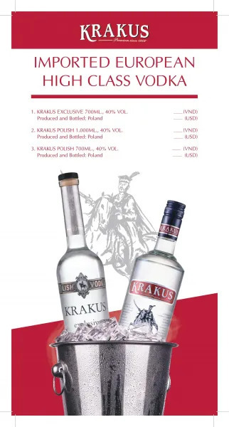 Krakus Polish Vodka 700ml & 1000ml