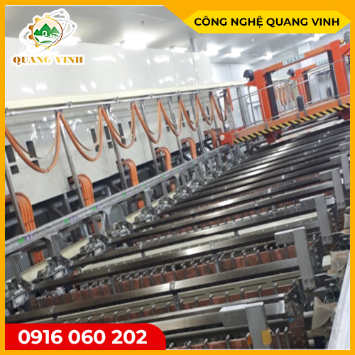 Automatic hanging plating line