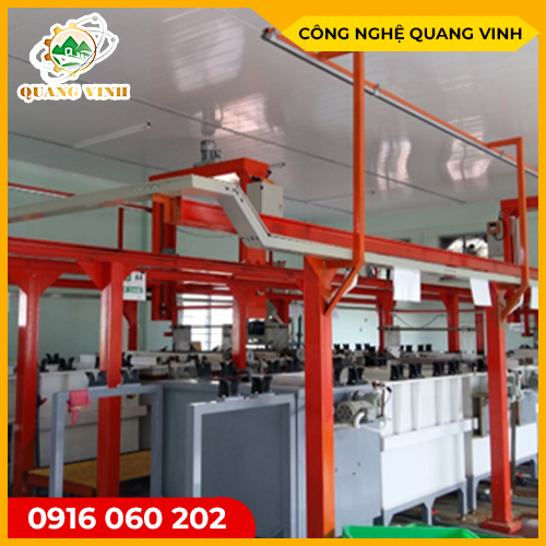 Automatic hanging plating line