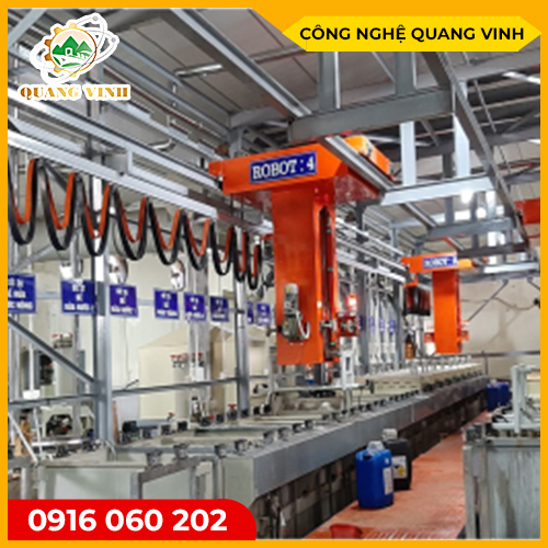 Automatic rotary plating line