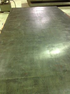 Glue coated plywood