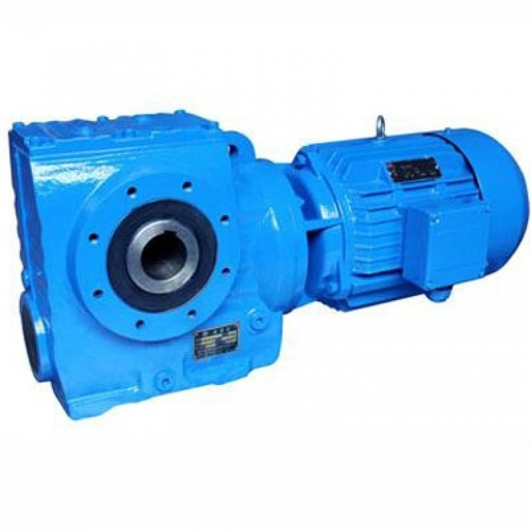 Helical gear motor