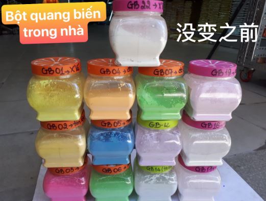 Indoor color changing powder