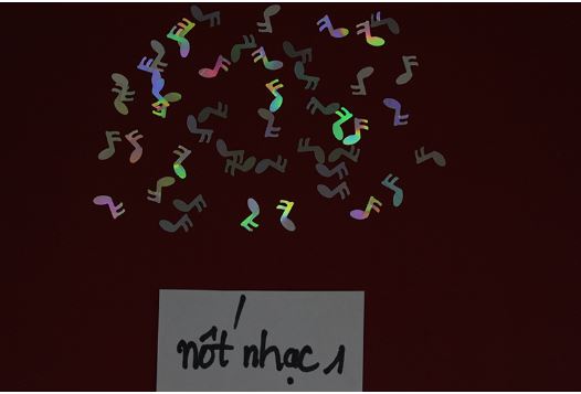 Music note shaped purl