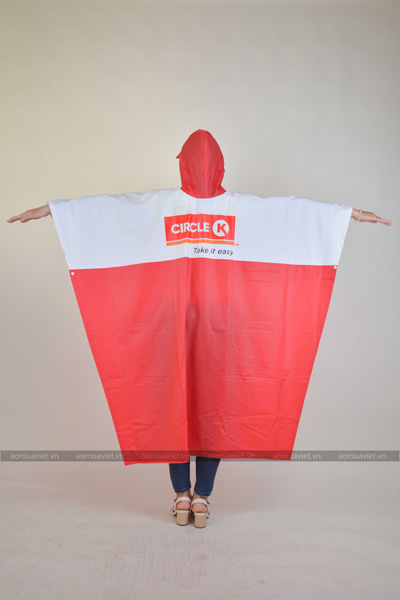 Circle K A-shaped raincoat