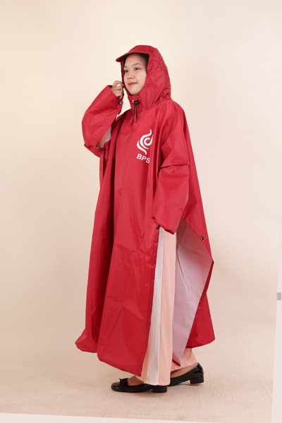 BPS bat-wing raincoat