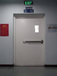 Fireproof steel door