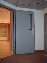 Fireproof steel door