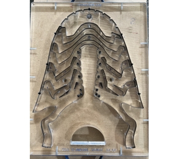Acrylic die cutting mold