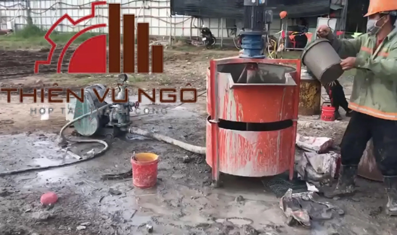 2-Piston grout pump