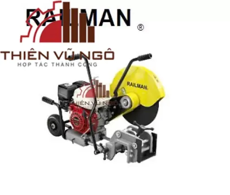 Rail cutting machine