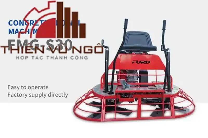 Concrete floor troweling machine