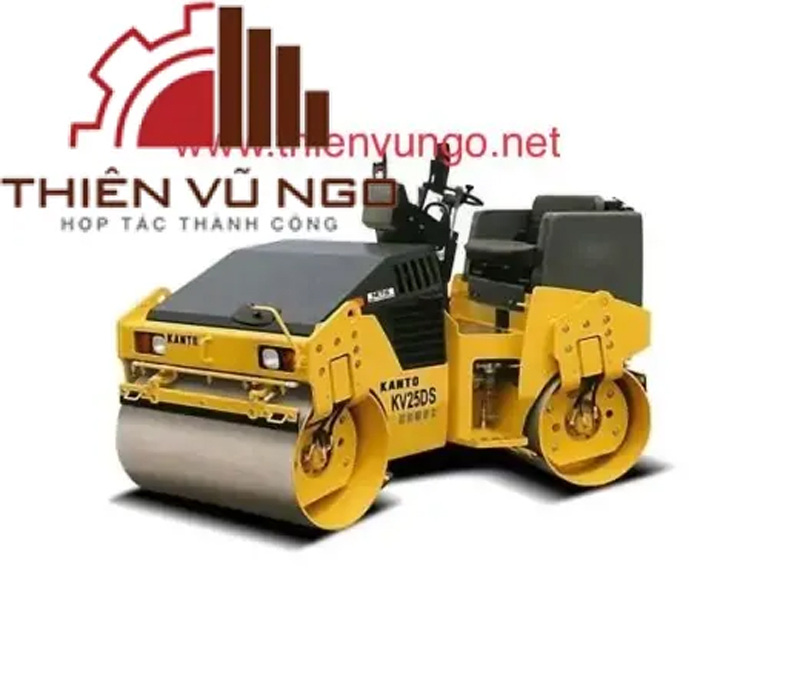 2,5-ton vibratory roller with 2 steel wheels