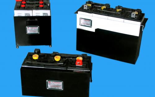 Battery for locomotive