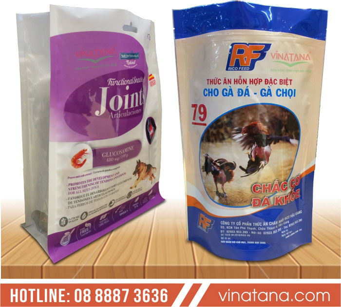 Laminated film bags for pet food