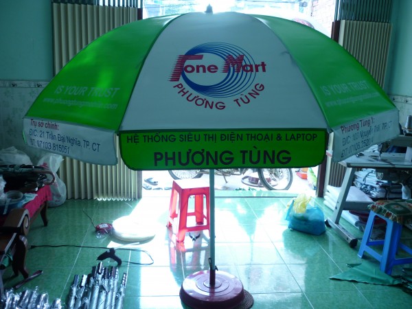 Advertising umbrella