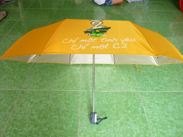 Folded umbrella