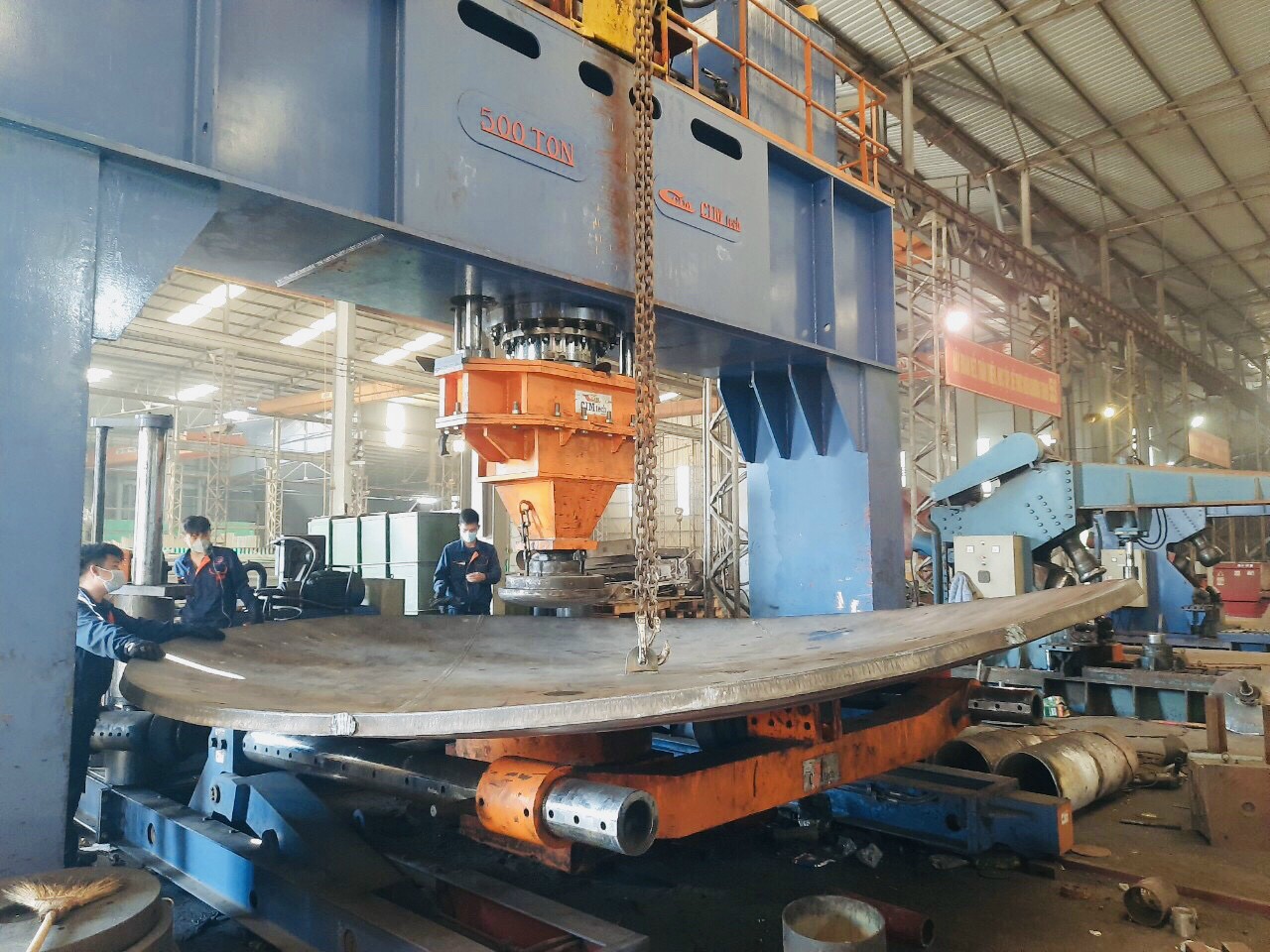 5100mm diameter pans with 65mm thickness