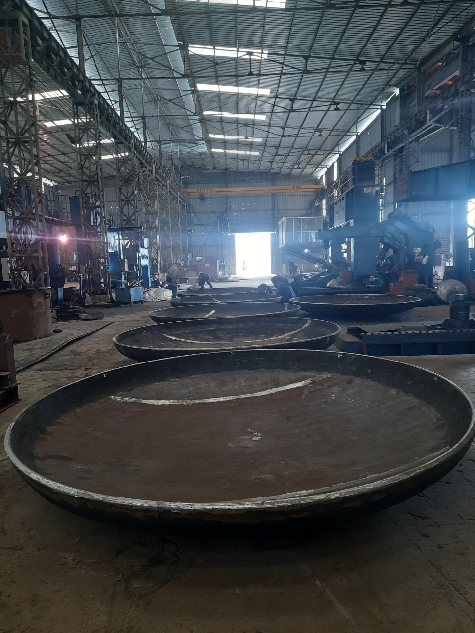 3300mm diameter dished end with 35mm thickness