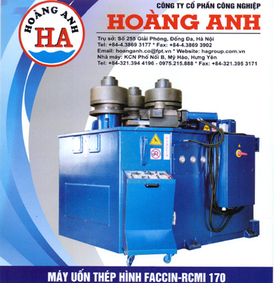 Steel section bending machine
