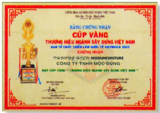 Golden award of Construction