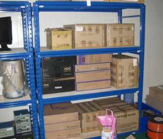 Mounting shelves