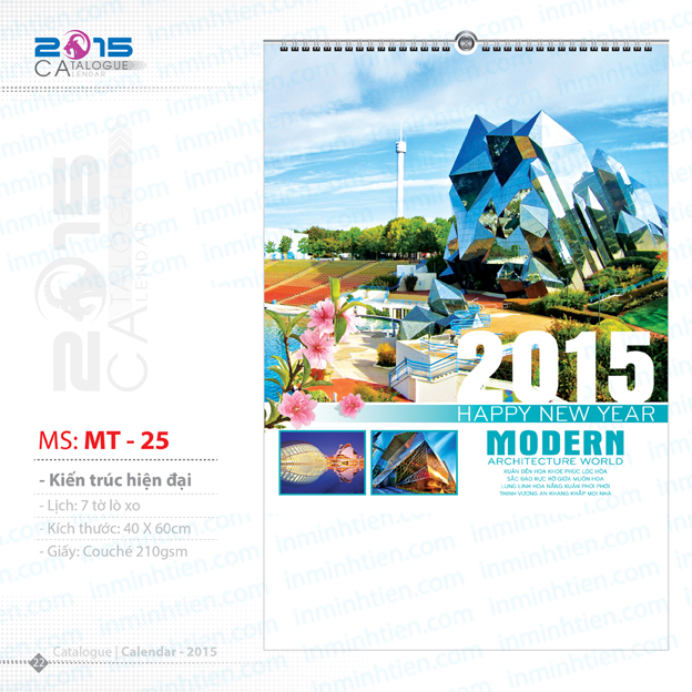 7 sheet calendar printing