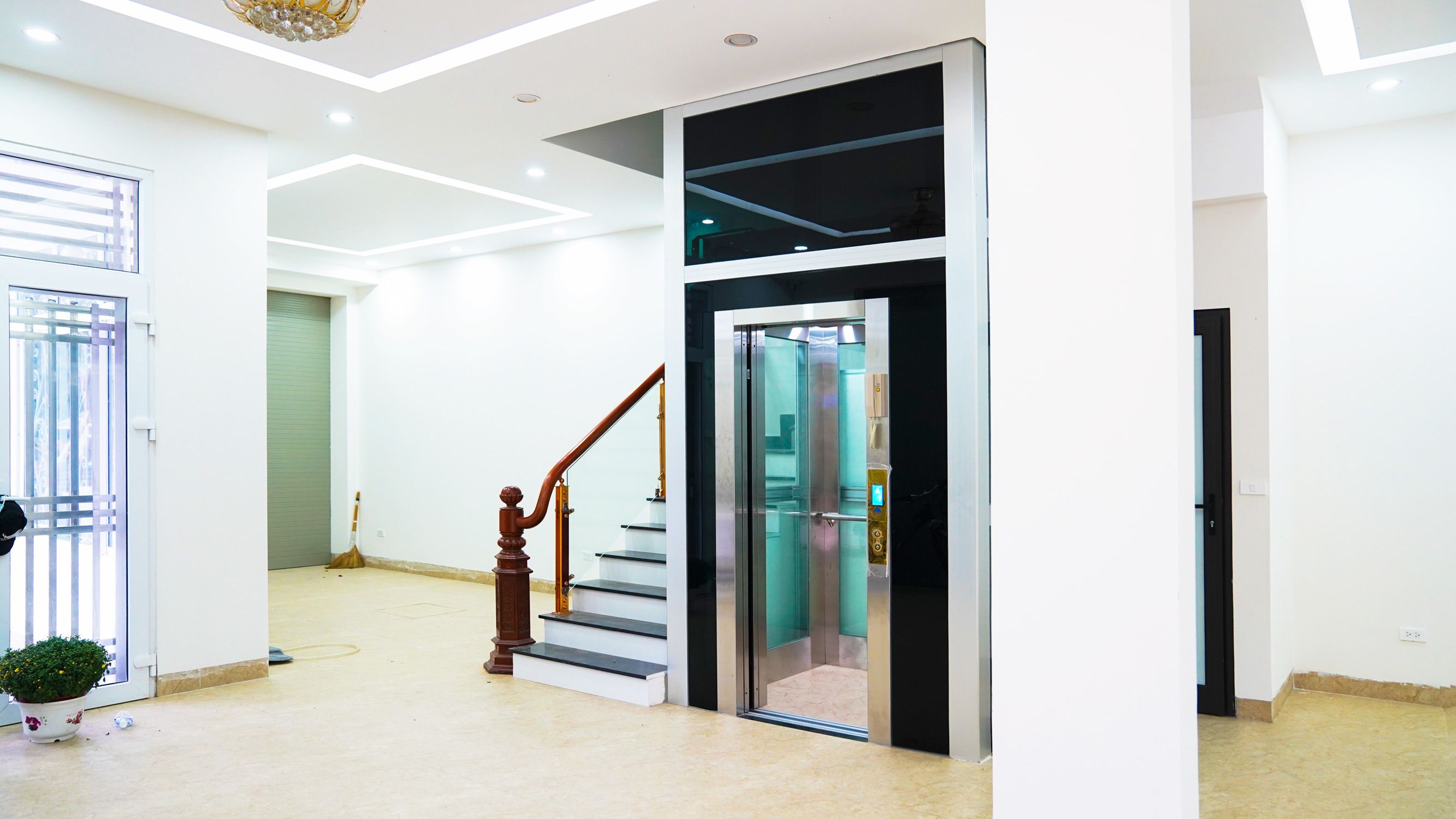 Installing elevator at Nam Tu Liem