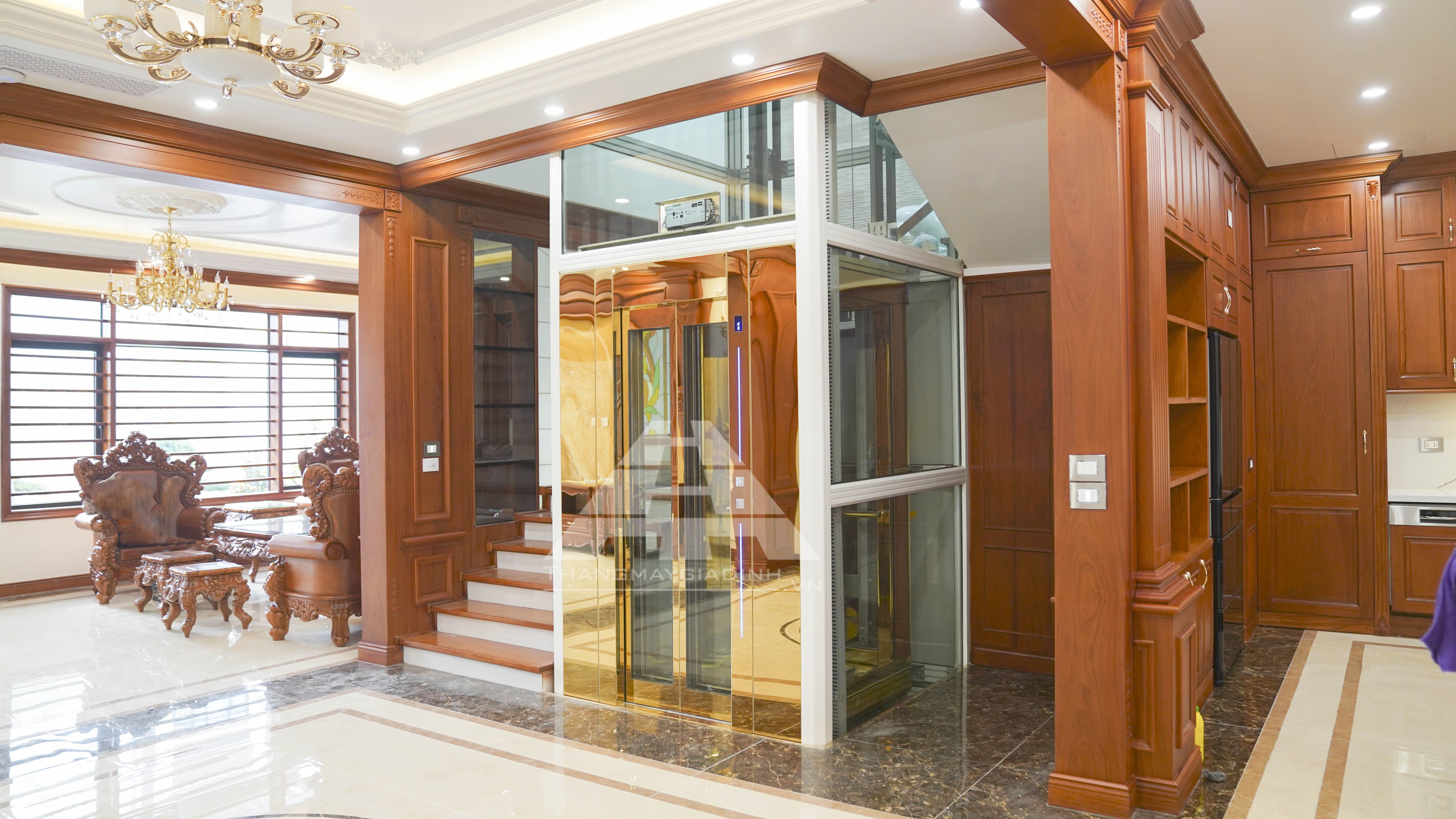 Installing elevator at Quang Ninh